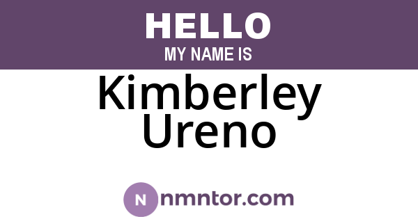 Kimberley Ureno