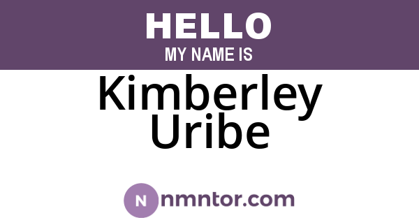 Kimberley Uribe