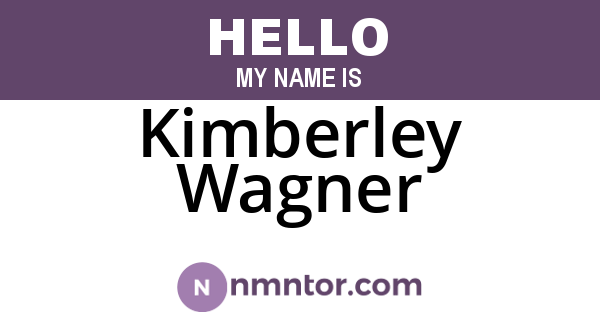 Kimberley Wagner