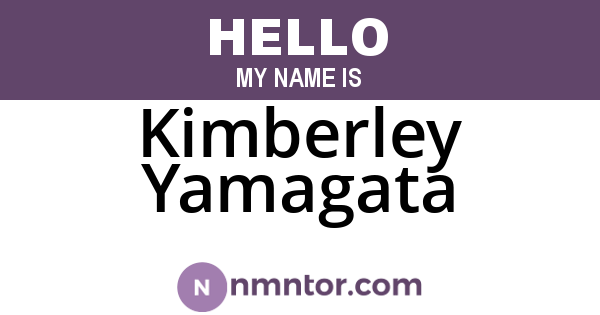 Kimberley Yamagata
