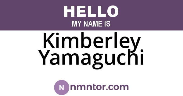 Kimberley Yamaguchi