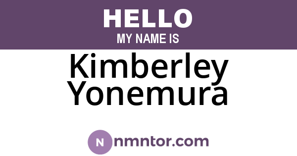 Kimberley Yonemura