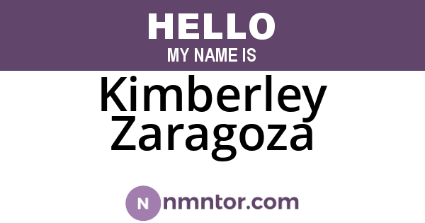 Kimberley Zaragoza
