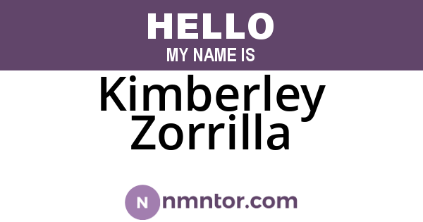 Kimberley Zorrilla