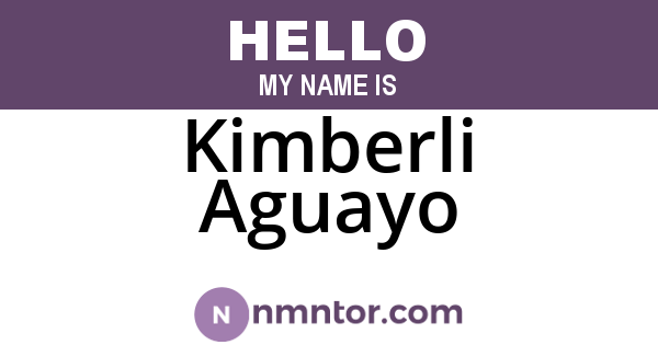 Kimberli Aguayo