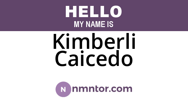 Kimberli Caicedo