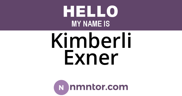 Kimberli Exner