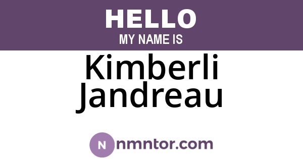 Kimberli Jandreau