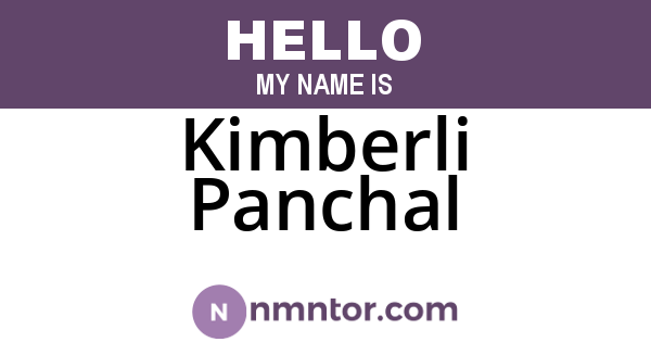 Kimberli Panchal