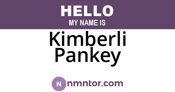 Kimberli Pankey