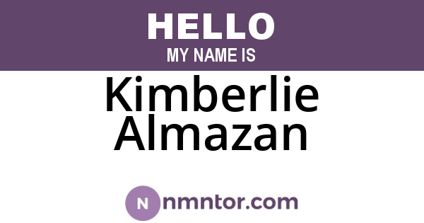 Kimberlie Almazan