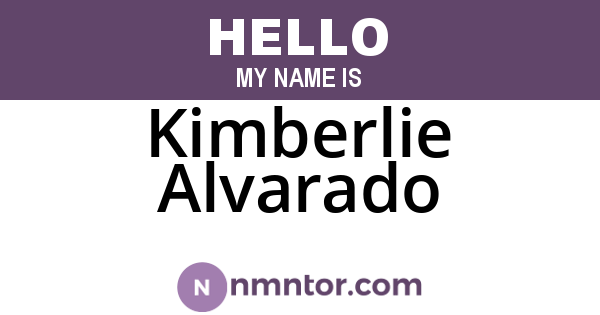 Kimberlie Alvarado