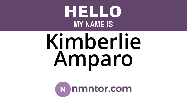 Kimberlie Amparo