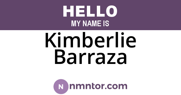 Kimberlie Barraza
