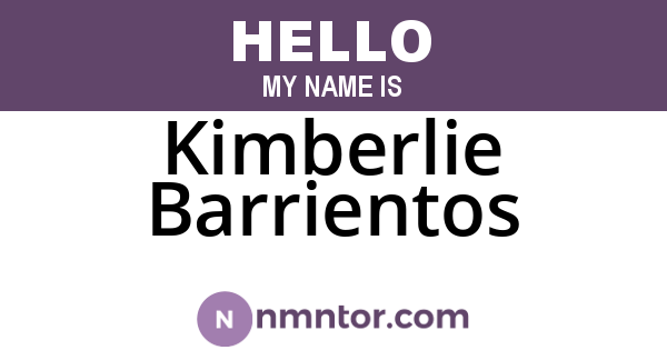 Kimberlie Barrientos