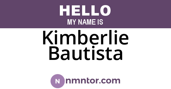Kimberlie Bautista