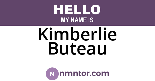 Kimberlie Buteau