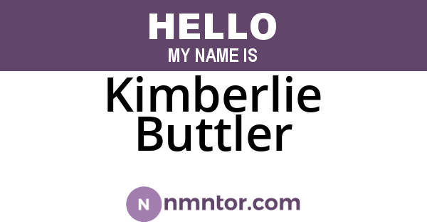 Kimberlie Buttler