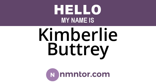 Kimberlie Buttrey