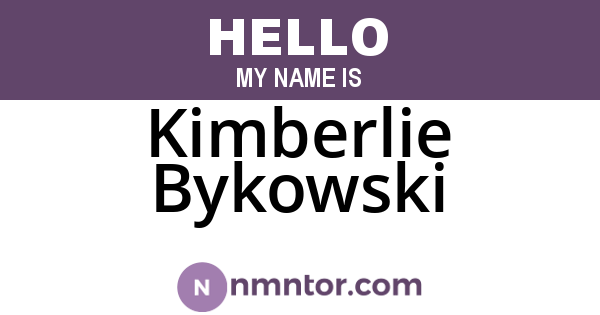 Kimberlie Bykowski