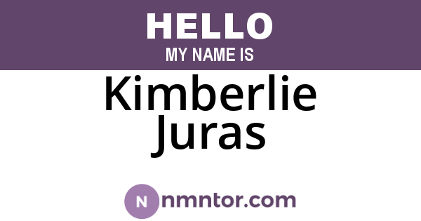 Kimberlie Juras