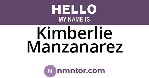 Kimberlie Manzanarez