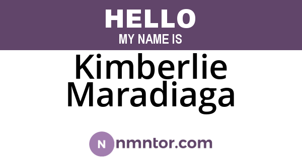 Kimberlie Maradiaga