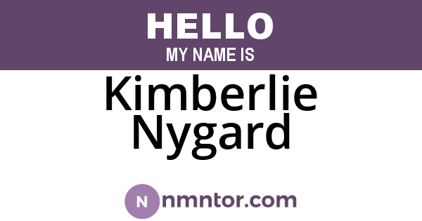 Kimberlie Nygard