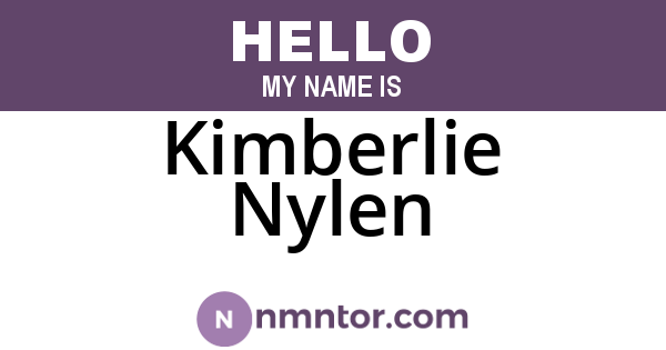 Kimberlie Nylen