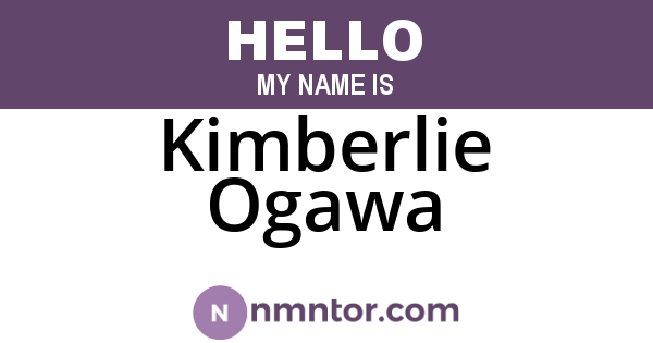 Kimberlie Ogawa