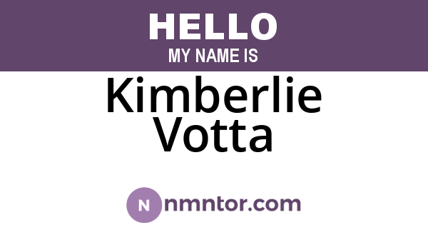 Kimberlie Votta