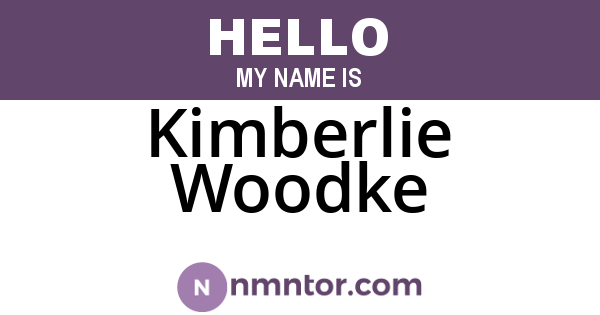 Kimberlie Woodke