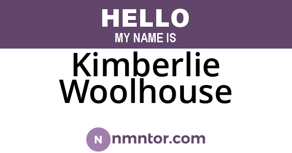 Kimberlie Woolhouse