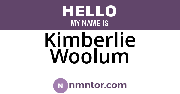 Kimberlie Woolum