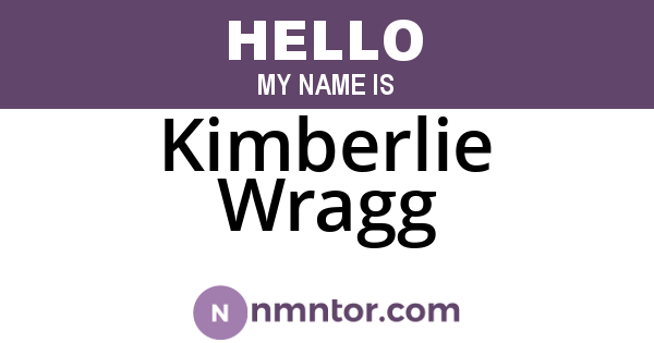 Kimberlie Wragg