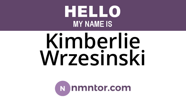 Kimberlie Wrzesinski