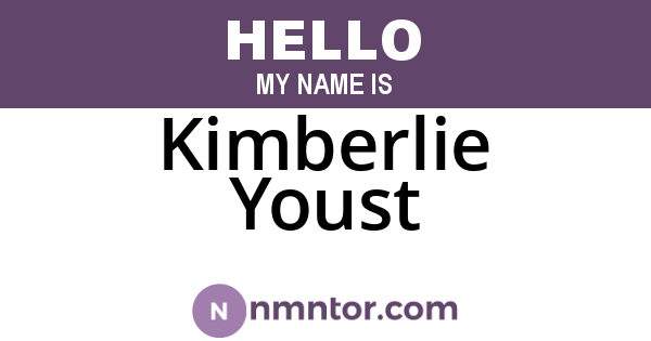 Kimberlie Youst