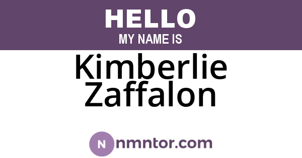 Kimberlie Zaffalon