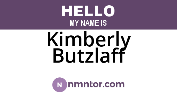 Kimberly Butzlaff