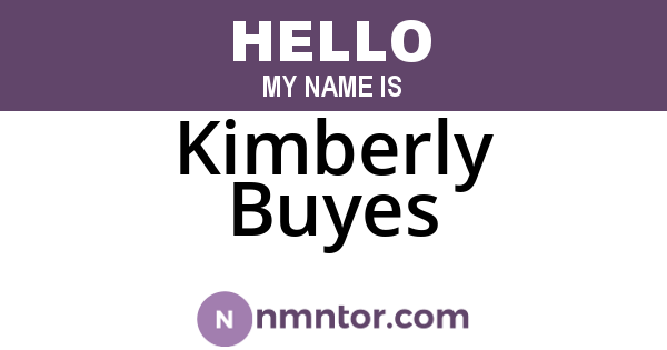 Kimberly Buyes