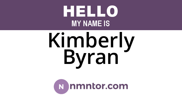 Kimberly Byran