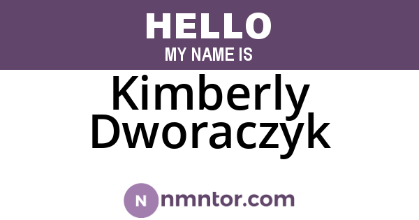 Kimberly Dworaczyk
