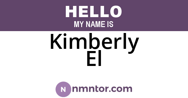 Kimberly El