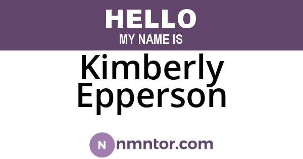 Kimberly Epperson