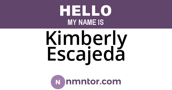 Kimberly Escajeda
