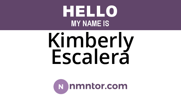 Kimberly Escalera