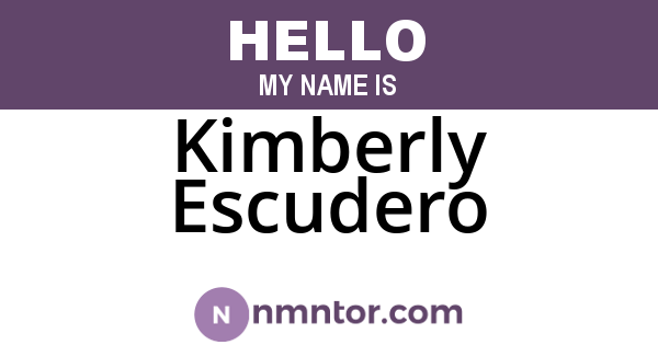 Kimberly Escudero