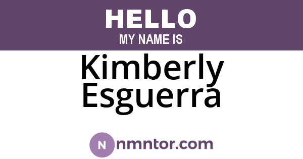 Kimberly Esguerra