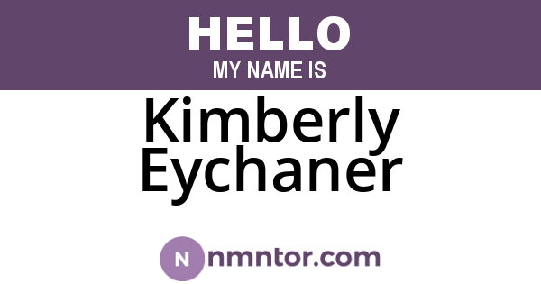 Kimberly Eychaner
