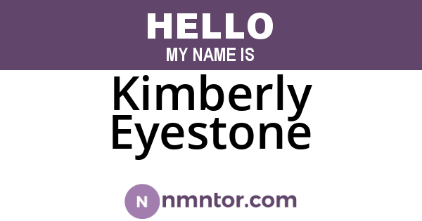 Kimberly Eyestone